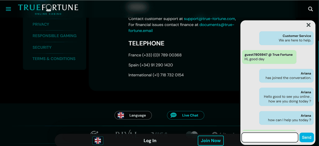 TrueFortune Casino Site: No Deposit Bonus Codes